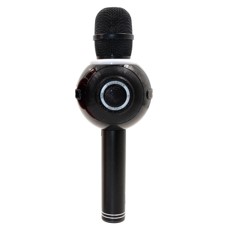 Microfono inalambrico iconsinger pro party para karaoke bluetooth - efectos de sonido - luces led multicolor - negro