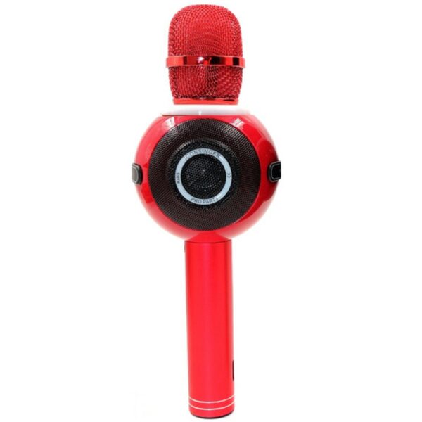 Microfono inalambrico iconsinger pro party para karaoke bluetooth - efectos de sonido - luces led multicolor - rojo