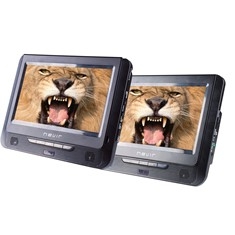 Dvd portatil nevir 2 pantallas 7pulgadas lcd - usb - lector sd