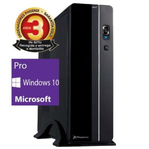 Ordenador de oficina phoenix oberon pro intel core i3 9º gen 8gb ddr4 240 gb ssd rw micro atx slim  pc sobremesa windows 10 pro