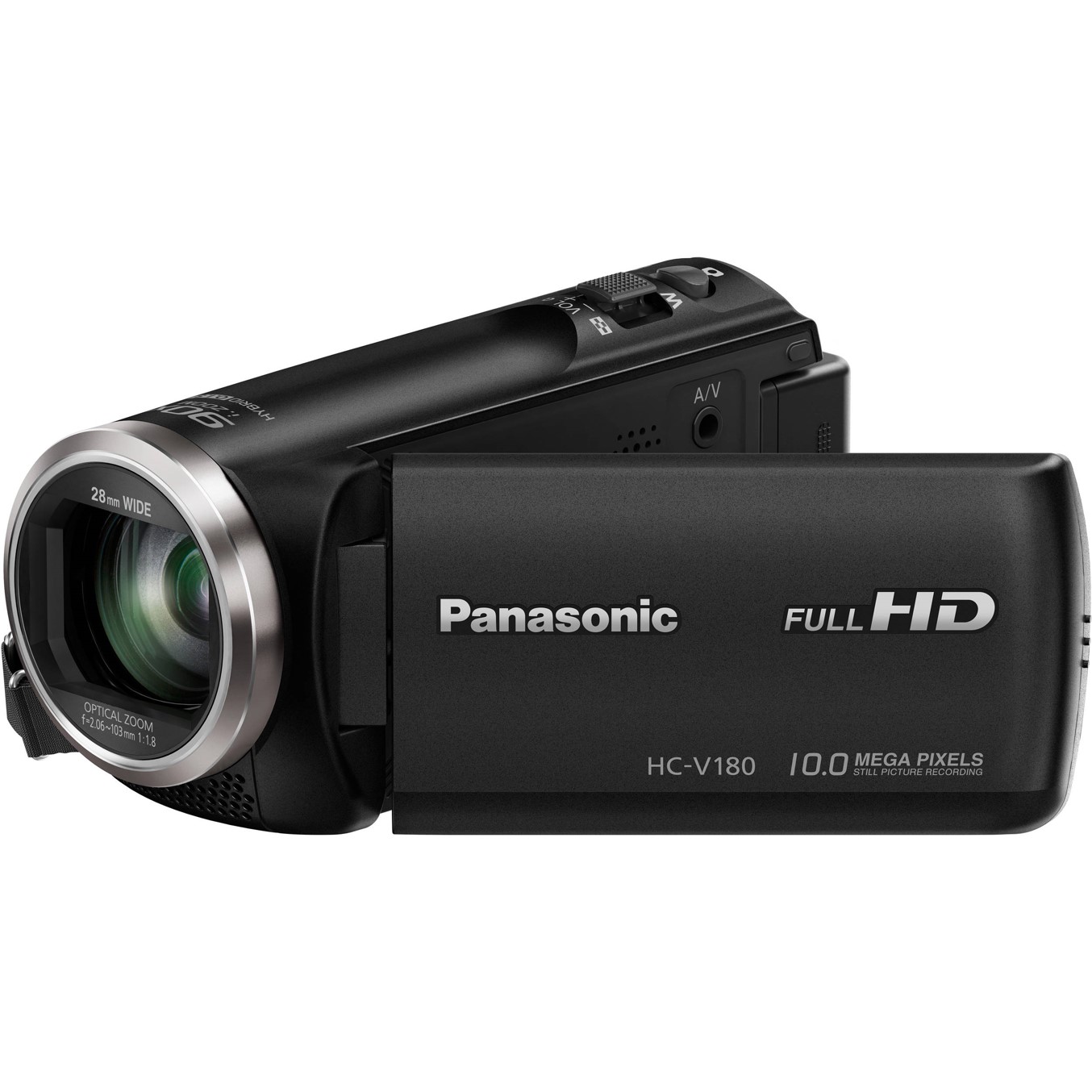 Videocamara digital panasonic hc - v180 full hd 2.51mp pantalla tactil mini hdmi