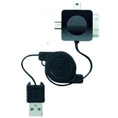 Cable retractil de carga y datos universal phoenix iphone apple - ipod - ipad - micro usb - mini usb