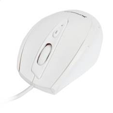 Mouse raton optico phoenix cable usb 800 - 1600 dpi  5 botones con scroll blanco gaming