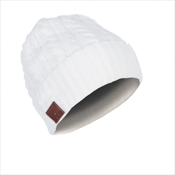 Gorro de invierno con auriculares incorporados phoenix phbeaniebtw estereo conexion bluetooth - manos libres - color blanco - deporte