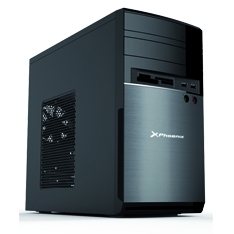 Caja ordenador semitorre micro atx phoenix phcajamicroatxb anthracite ventilador 80mm lector de tarjetas negra