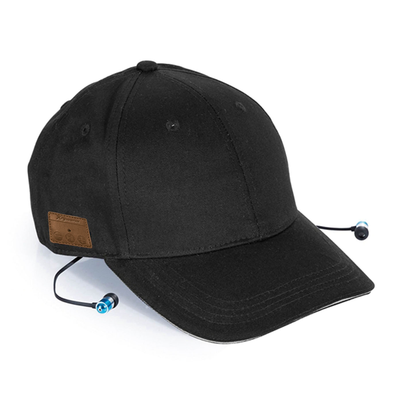 Gorra deportiva con auriculares incorporados phoenix phcapbtb - estereo - conexion bluetooth - manos libres - algodon - transpirable -  color negro - deporte