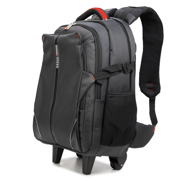 Mochila trolley maleta phoenix phdiscovery con ruedas para portatil hasta 17 pulgadas -  viaje nylon negro