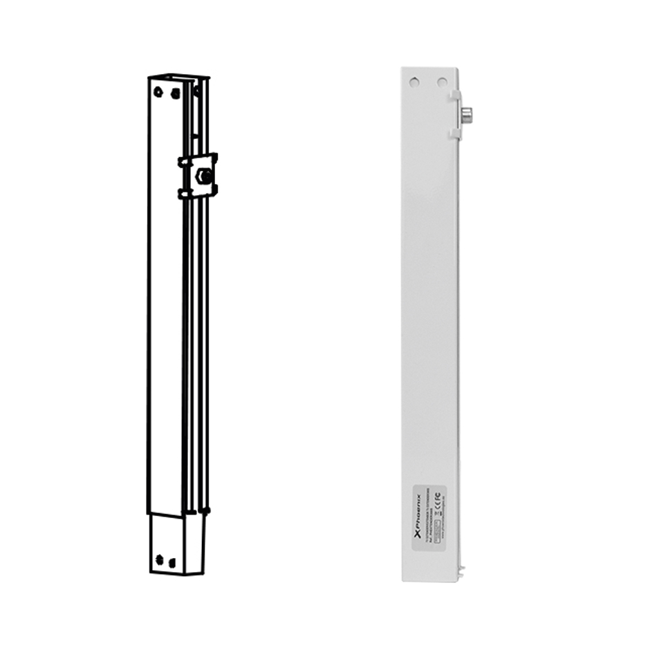 Extensor soporte proyector techo y pared min 29.6cm hasta 53.5cm blanco