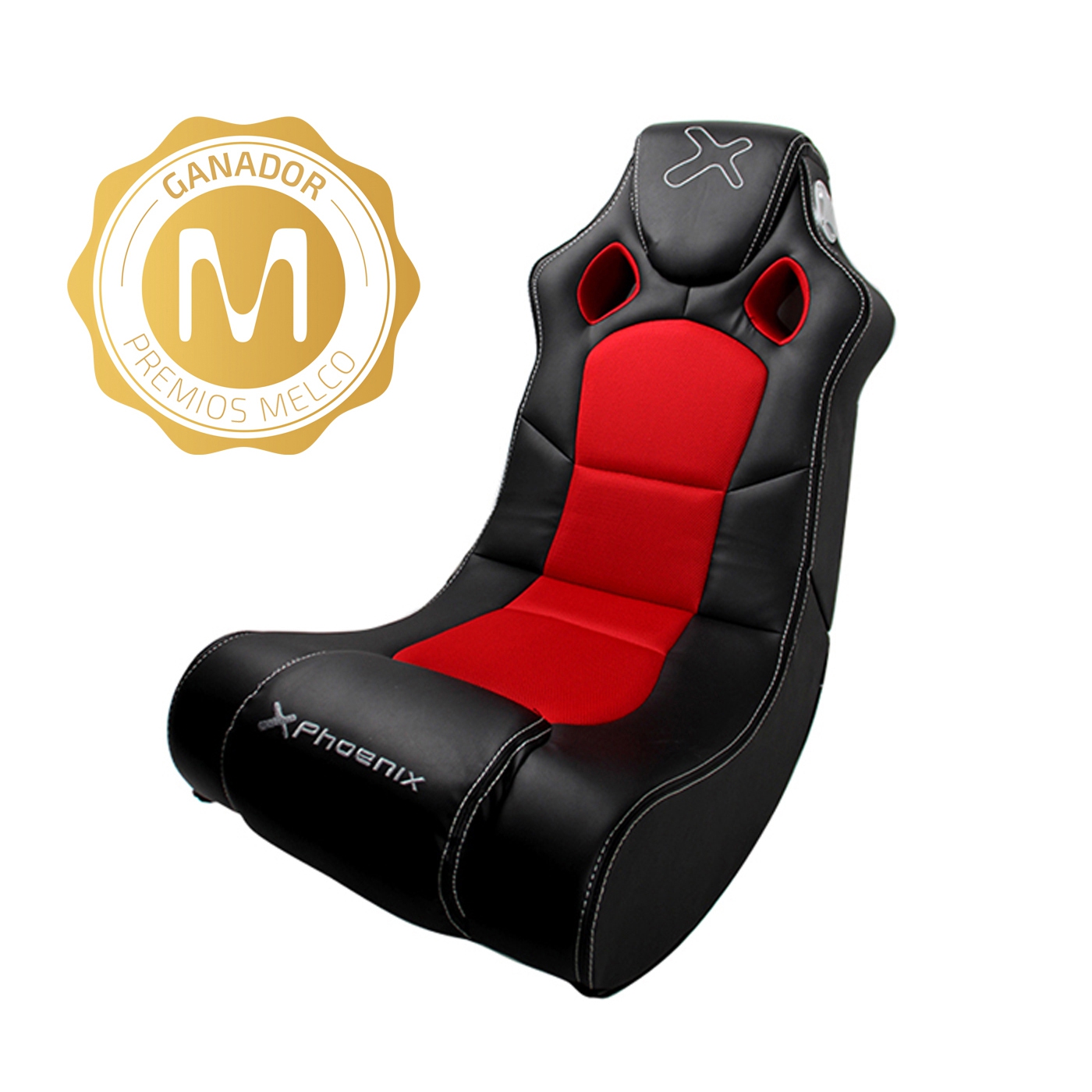 Sillon -  sofa phoenix gaming racer negro incorpora sistema de sonido 2.1