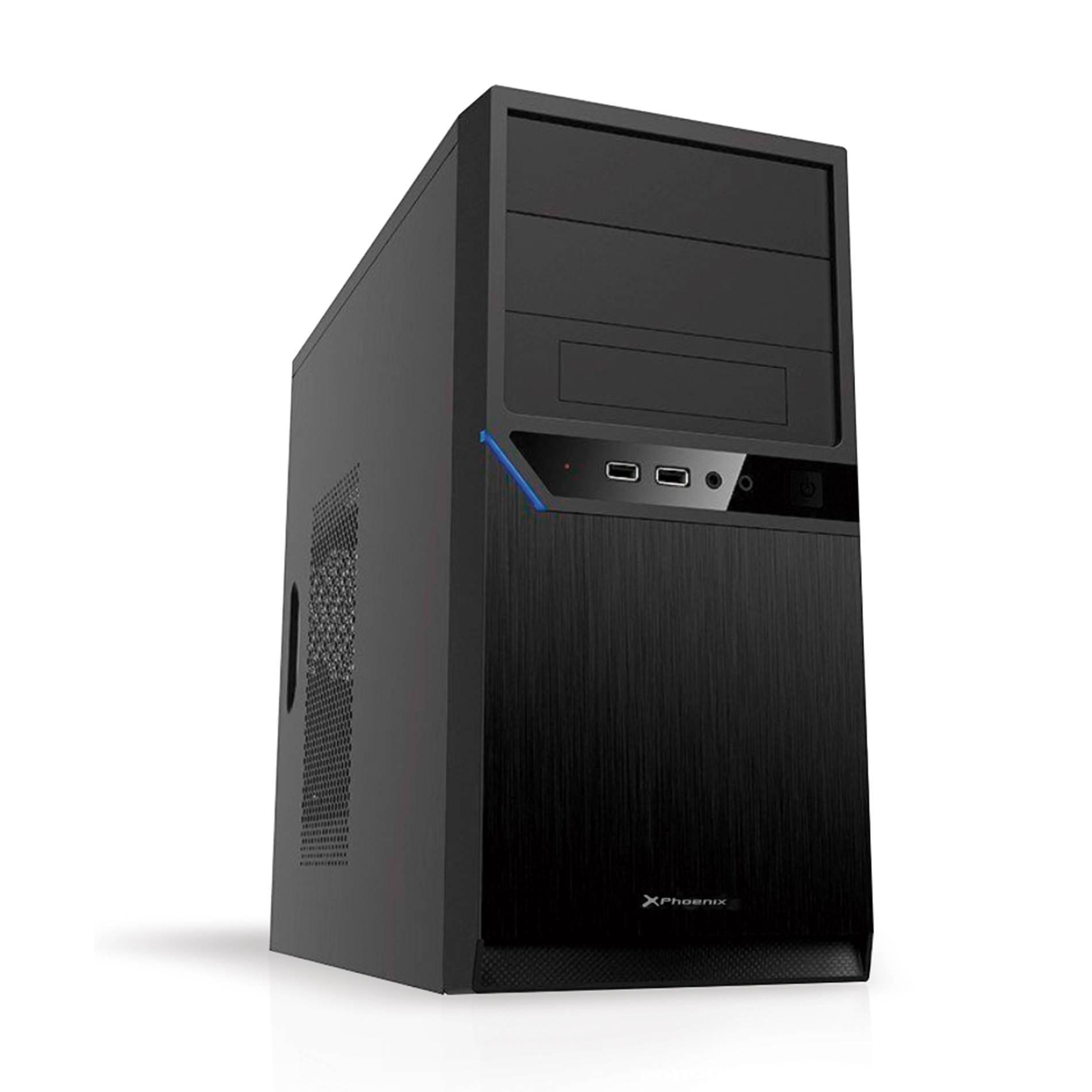 Caja ordenador sobremesa phoenix micro atx - itx - 1 usb 3.0 - 1 usb 2.0 - audio - negra