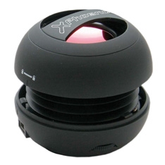 Mini altavoz portatil phoenix miniboom universal jack 3.5mm con bateria  negro