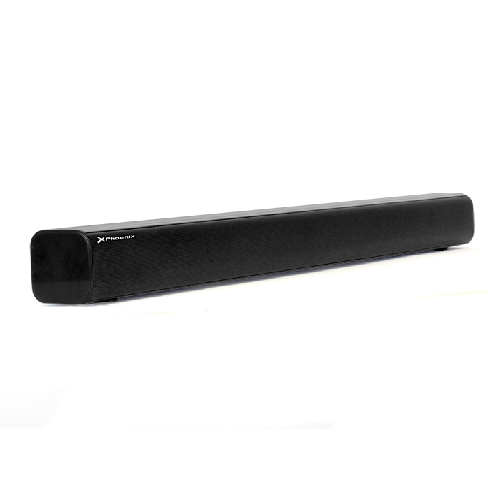 Barra de sonido phoenix phsbbt 25w -  bluetooth -   usb - radio fm -  line - in -  sub - out -  mando a distancia - pantalla led -  color negro