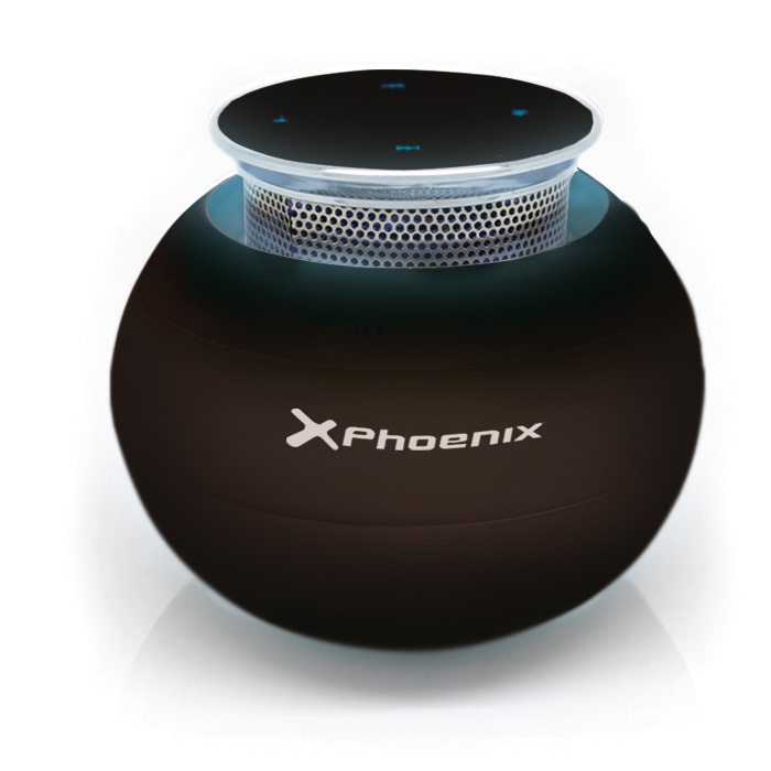 Altavoz portatil phoenix ufoboom universal bluetooth tactil negro