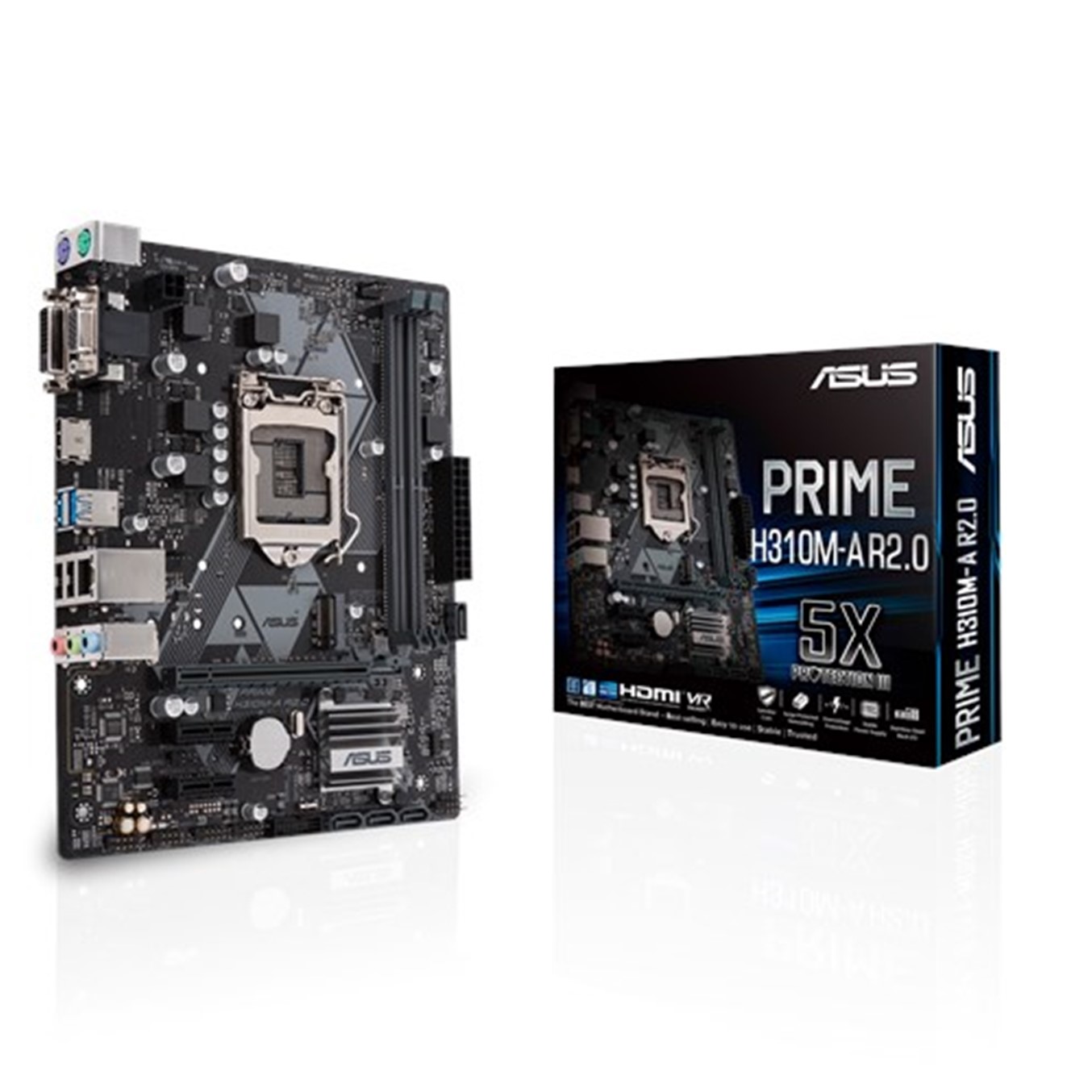 Placa base asus intel prime h310m - a r.2 soccket 1151 ddr4 x 2 2666mhz max 32gb dvi - d vga hdmi matx