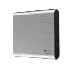 Disco duro externo solido hdd ssd pny pro elite cs2060 plata 250gb usb type - c 3.1 gen 2