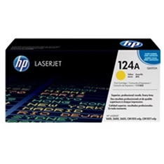 Toner hp 124a q6002a amarillo 2000 páginas 2600 -  1600 -  cm1017 -  cm1015