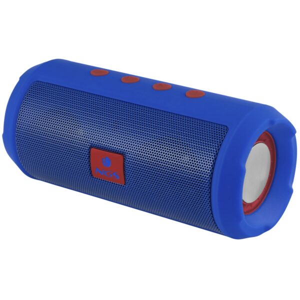 Altavoz portatil ngs roller tumbler blue 6w -  usb -  micro sd -  bluetooth -  radio fm