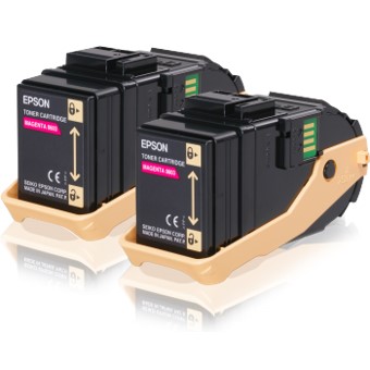 Doble toner epson c13s050607 magenta 7.5k x2