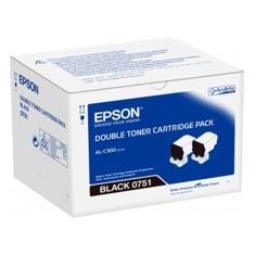 Doble toner epson c13s050751 negro 7.3 x2