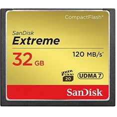 Tarjeta memoria sandisk compact flash 32gb extreme 120mb - s