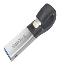 Memoria usb 3.0 sandisk 64gb ixpand lightning