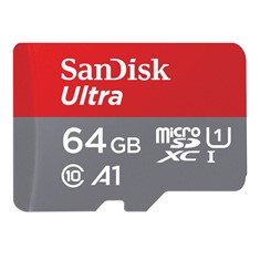 Tarjeta memoria micro secure digital sd hc + adaptador sandisk - 64gb - clase 10 - sdxc - 100mb - s