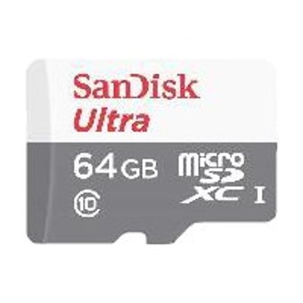 Tarjeta memoria micro secure digital sd xc + adaptador sandisk - 64gb - clase 10 - sdxc - 80mb - s