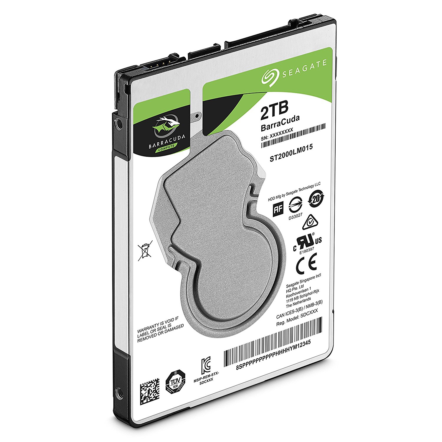 Disco duro interno hdd seagate st2000lm015 2tb 2.5pulgadas sata 7mm  5400rpm  buffer 128mb