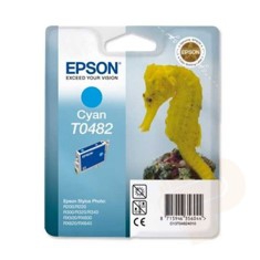 Cartucho tinta epson t048240 cian stylus photo r200 - r300 - 500 - 600 -  caballito de mar