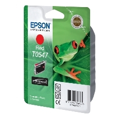 Cartucho tinta epson t0547 rojo 13ml stylus photo r800 -  r1800 -  rana