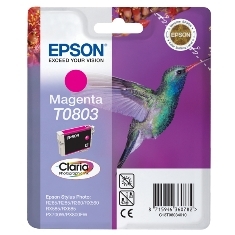 Cartucho tinta epson t0803 magenta 7.4ml stylus photo r265 -  285 -  360 -  rx560 -  585 -  685 -  colibri