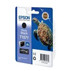 Cartucho tinta epson t157140 negro foto para epson photo r3000 - c13t15714010 -  tortuga