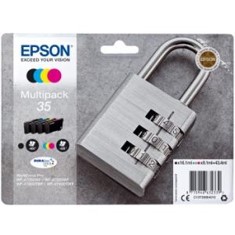 Multipack  tinta epson c13t35864010 multicolor - 900 paginas negro -  650 paginas cian -  650 magenta -  650 paginas amarillo - candado