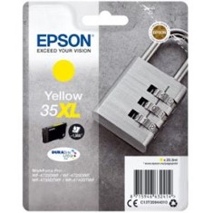 Cartucho tinta epson c13t35944010 amarillo xl durabrite ultra ink 35xl -  1900 paginas - candado