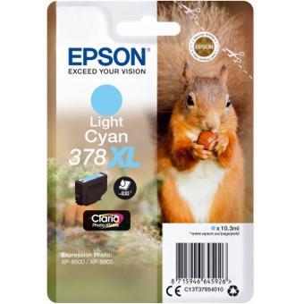 Cartucho tinta epson c13t37954010 singlepack light cyan 378xl claria photo hd ink ardilla