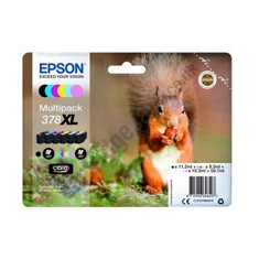 Multipack epson  t37884 6 colores foto claria 378xl ardilla