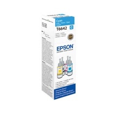 Cartucho ecotank epson t664240 70ml l355 - l555 cyan