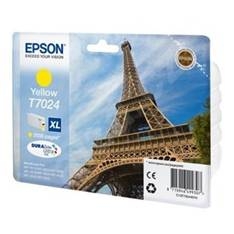 Cartucho tinta epson t702440 amarillo alta capacidad  wp4000 - 4500 2400pag -  torre eiffel