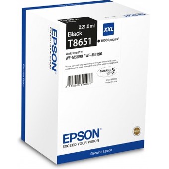 Cartucho tinta epson t8651 negro xxl 10000 paginas