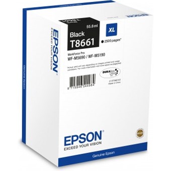 Cartucho tinta epson c13t866140 negro xl wf5190dw -  m5690dwf