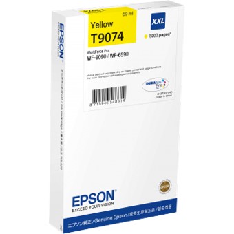 Cartucho tinta epson t9074 amarillo xxl wf - 6xxx ink 7000 paginas