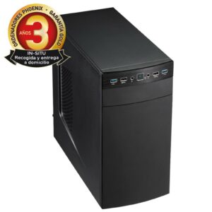 Ordenador pc phoenix topvalue intel core i3 8gb ddr4 240 gb ssd rw micro atx