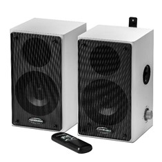 Altavoces activos traulux - 2 x 20w - control remoto - rca -