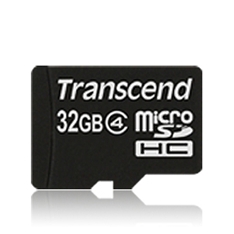 Tarjeta memoria micro secure digital sd 32gb transcend clase 4 sdhc