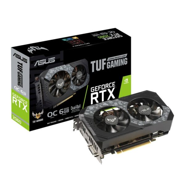 Tarjeta grafica asus nvidia tuf rtx2060 - o6g gaming 6gb gddr6 dvi - d hdmi display port