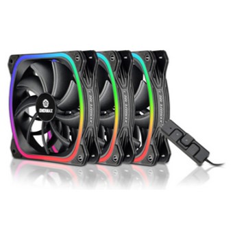 Pack ventiladores gaming squa rgb 3x12cm