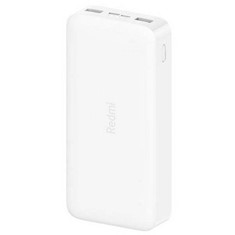 Bateria externa portatil xiaomi redmi power bank 20000 mah 18w fast charge blanco