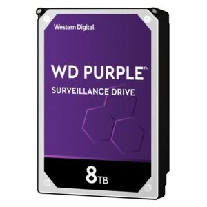 Disco duro interno hdd wd western digital purple wd82purz 8tb 3.5pulgadas sata3 7200rpm 256mb