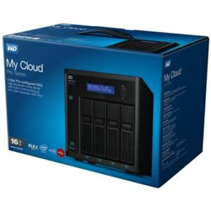 Servidor nas wd western digital my cloud pr4100 4gb ram 16tb 4 bahias raid ethernet gigabit