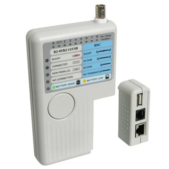 Tester probador de cables wp rj11 - rj12 - rj45 - bcn - usb